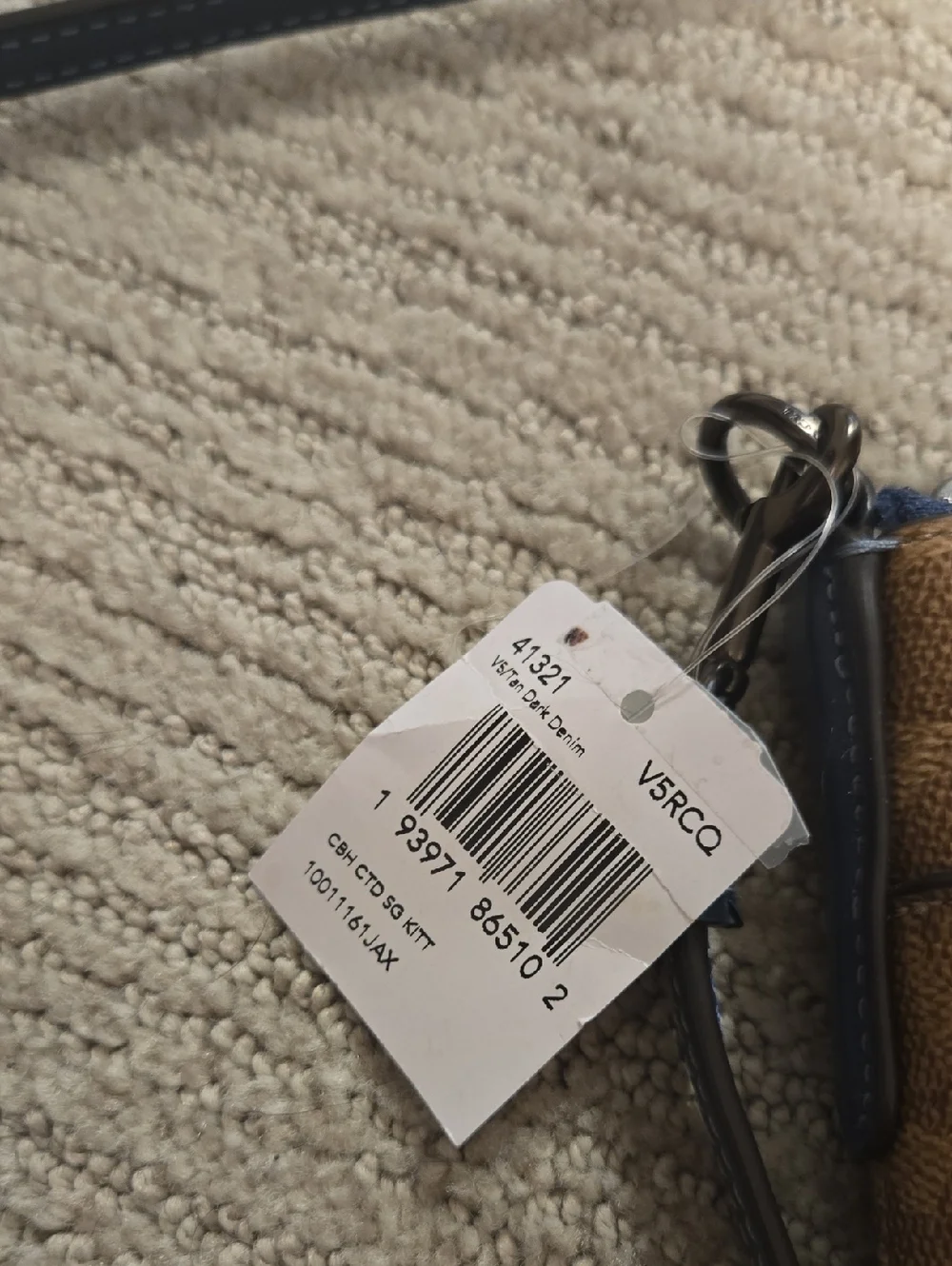 NWT Coach Signature Kitt Messenger Crossbody Bag-Dark Denim